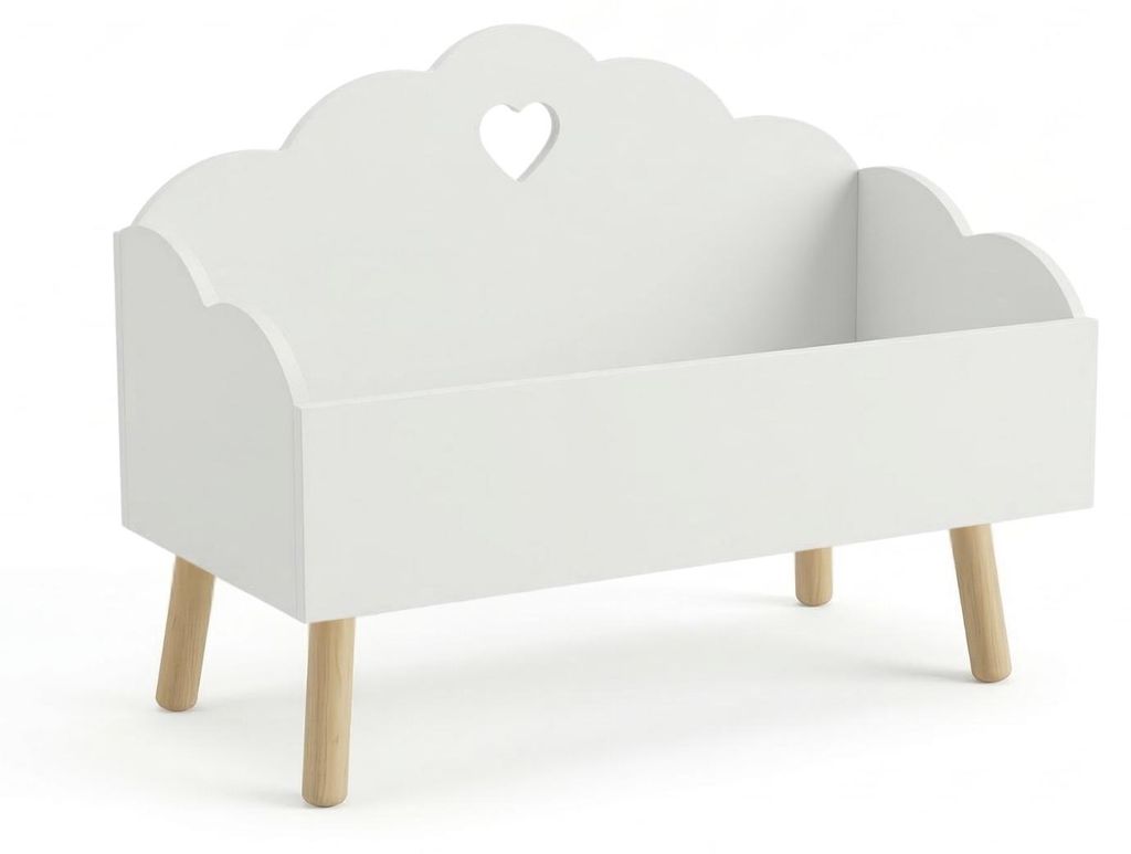 Spielzeugkiste mit Wolkenmotiv NUVU, 55 x 45 x 28 cm