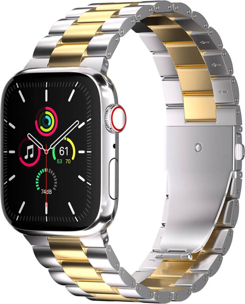 imoshion Pr2139 für Watch Series 1 - 9 / SE (38/40/41 mm) | Series 10 / 11 (42 mm) - Zilver & Goud / Silver & Gold