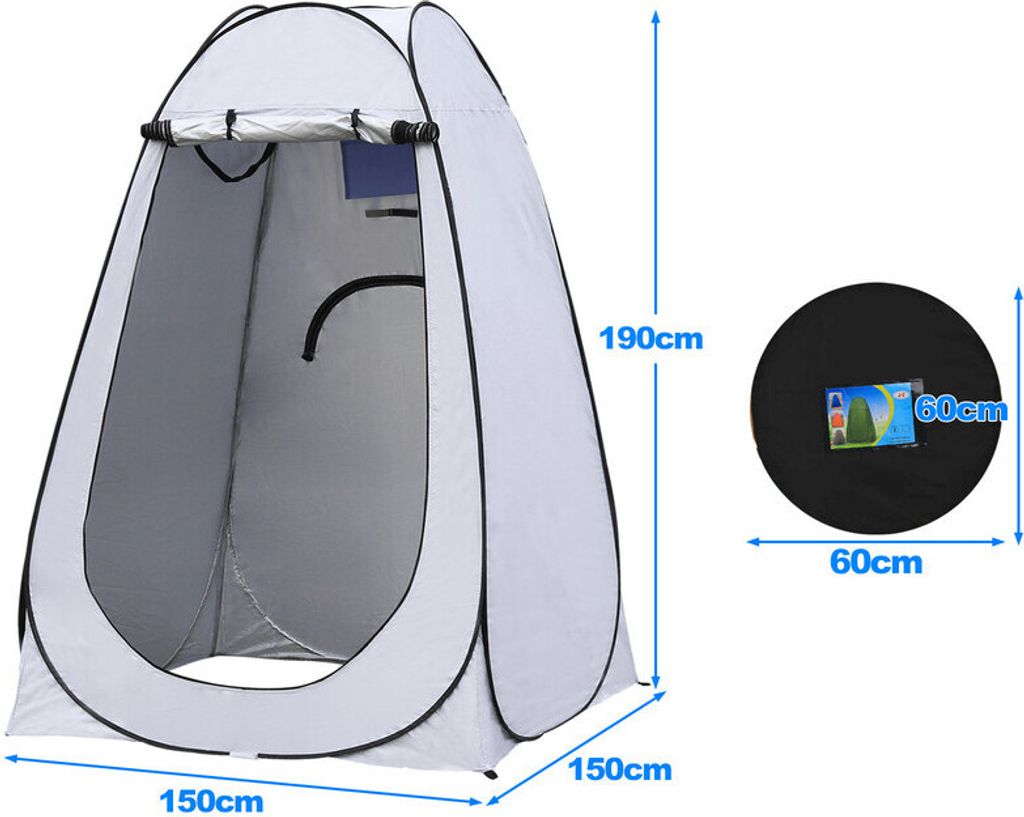 CLIPOP Pop up Duschzelt, Campingzelt, mit Tragetasche für Produktbild 2