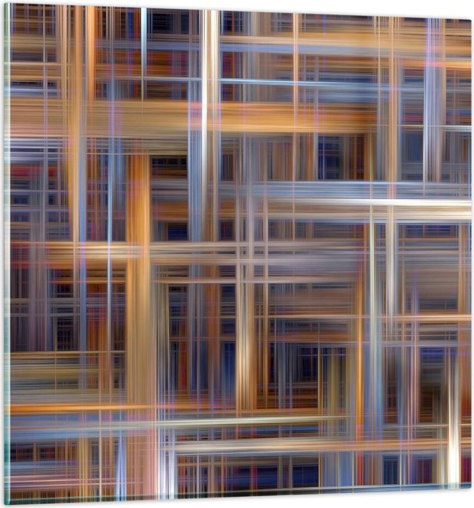 Bilder auf glas - Abstraktion modern - 70x70cm - Glasbilder - Wandbilder - Kunstdruck - zum Aufhängen bereit - Wanddekoration aus Glas - Glas Bild...