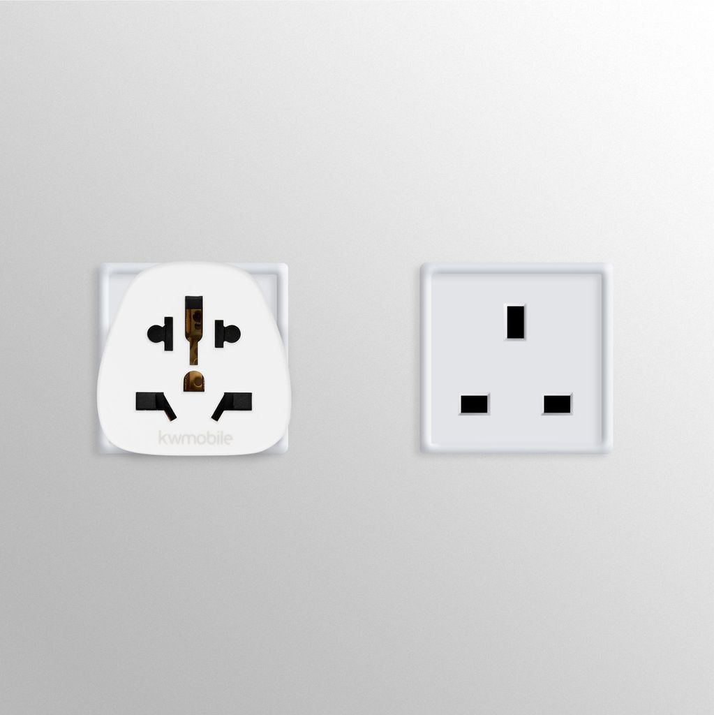kwmobile 2x Reiseadapter UK Typ-G - Reise Adapter zu Typ G Produktbild 2