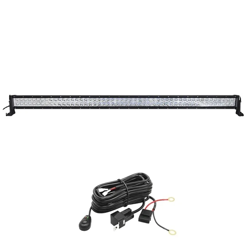 Rampe LED 300W pour travaux de nuit étanche avec faisceau électrique complet