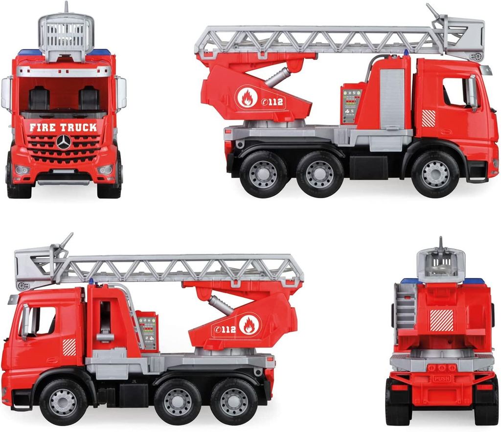 Lena Worxx Fire truck with ladder Arocs, Wóz strażacki, 3 Zdjęcie produktu 