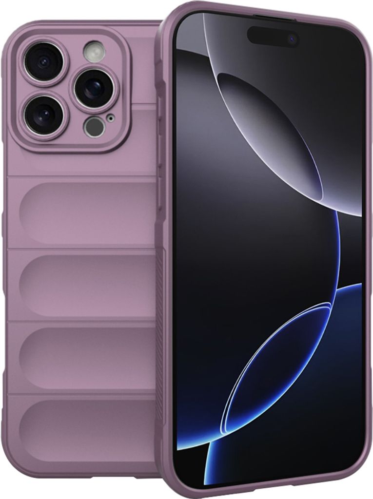 Techsuit Magic Shield Back Cover Hülle für Apple iPhone 16 Pro Max - Lila