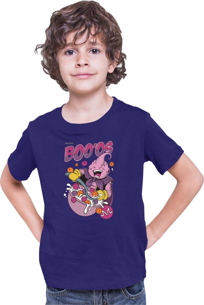 Kinder T-Shirt Dragon Anime Manga Ball Z Majin Boo 03, 3-4 Jahr - 104 / Dunkelblau