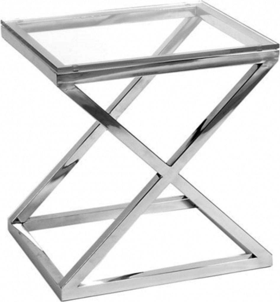 Casa Padrino Luxus Art Deco Designer Beistelltisch 56 x 46 x H. 59 cm - Luxus Beistelltisch
