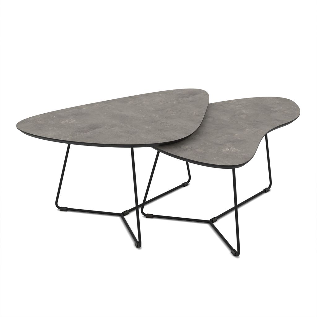 Hela Tische, Couchtisch Pisa, Nierenform - 2er Set - Produktbild 