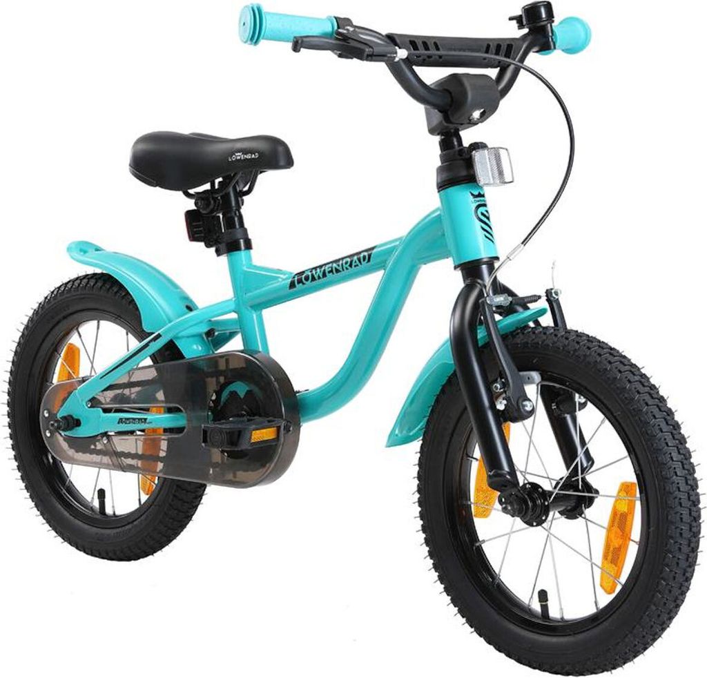 LÖWENRAD Kinder Fahrrad ab 3-4 Jahre | 14 Zoll Rad | Mint Produktbild 