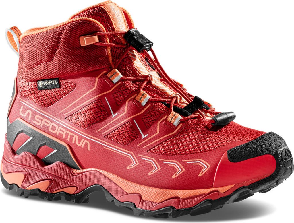 Ultra Raptor II Mid JR Gtx, Velvet/Flamingo, 27, Mountain Hiking, Shoes - La Sportiva