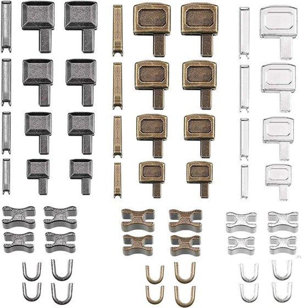 Reparaturset für Verschlussstopper Ersatzteile für Ober-Unterseite 12 Stück für Jacke-Rucksack-Sweatshirt