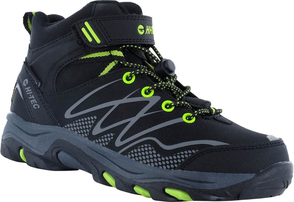Hi-Tec Blackout Mid WP Jr schwarz/lime Gr. 28