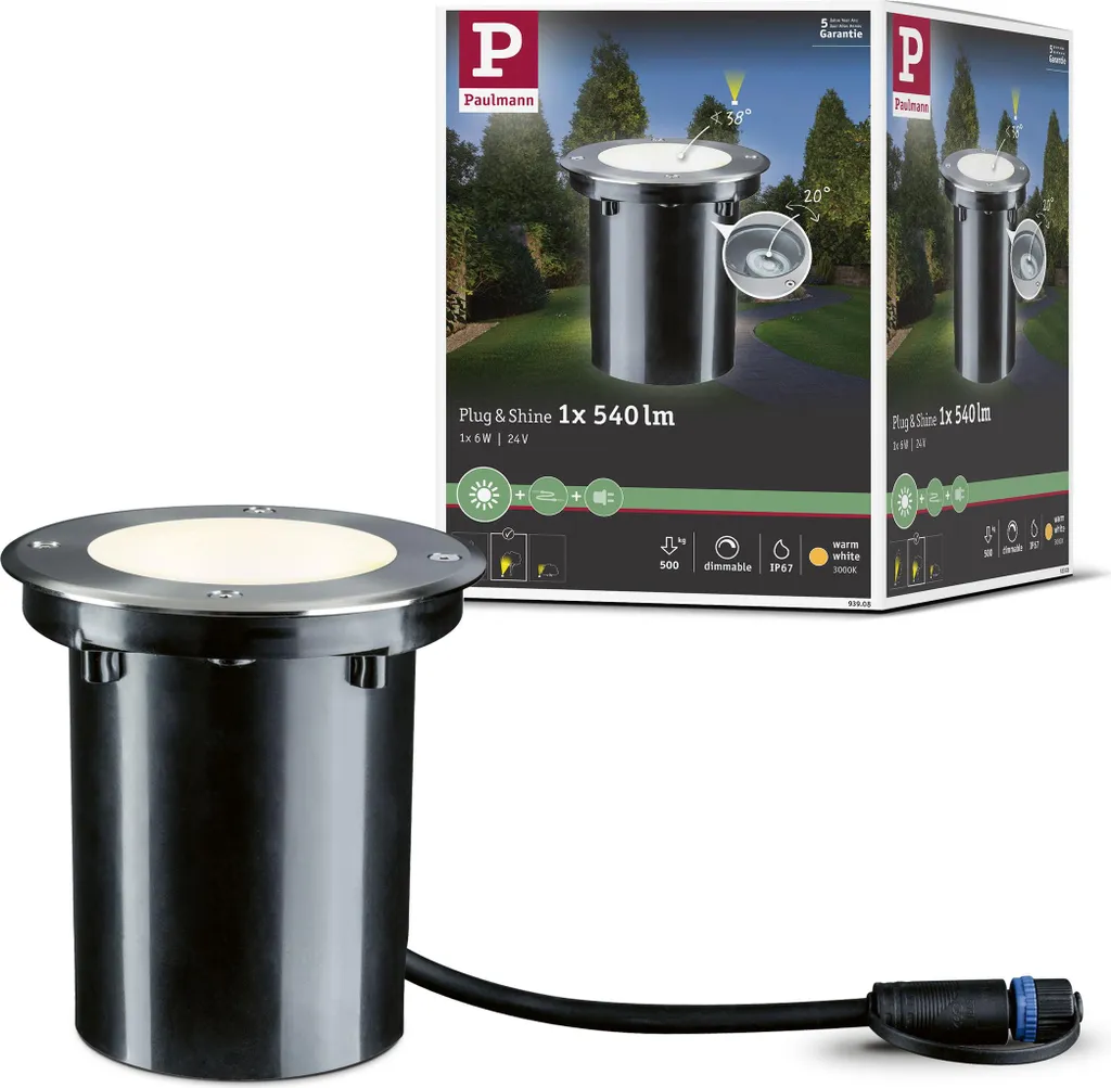 Faretto da Incasso Paulmann Plug & Shine LED Floor 24V | Luce Giardino