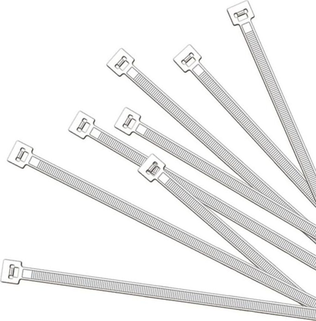 Stahovací pásky 200x3,5 mm 100 kusů bílé Obrázek produktu 