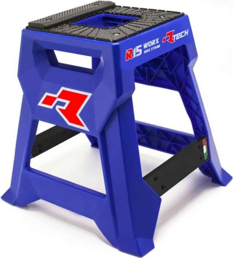 Cric moto RACETECH TT R15 bleu : stabilisez votre moto sans effort