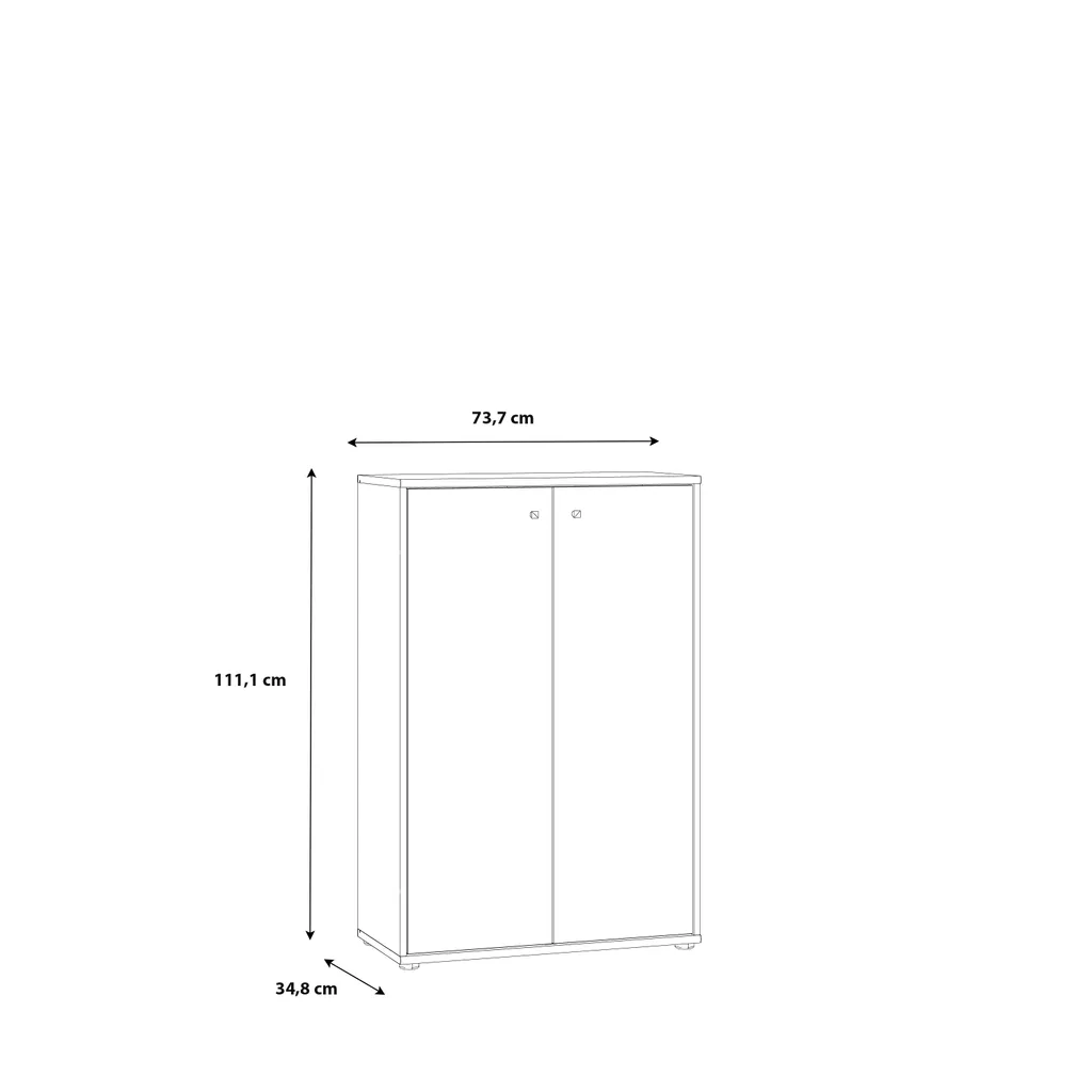 Commode de Chambre Blanche Tembi - Rangement Pratique pour Petit Espace - 6
