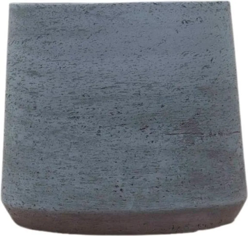 Jardinière anthracite pour balcon et terrasse - Pot aspect béton 34cm