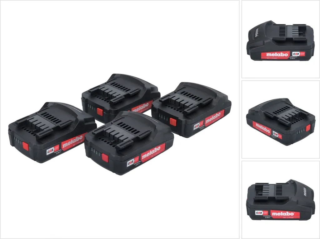 Offerta Kit 4 Batterie Metabo 18V Li-Power 2,0Ah CAS 625596000