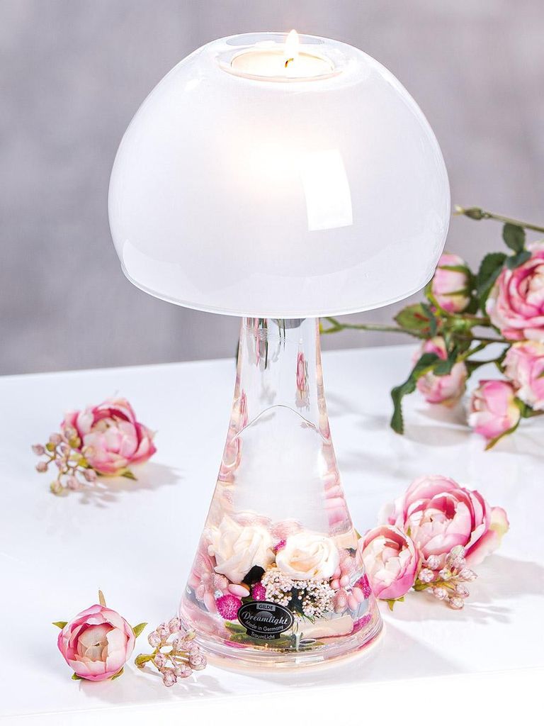 Gilde Dreamlight, Windlicht, Lampe de salon, "Little Rose", Image du produit 