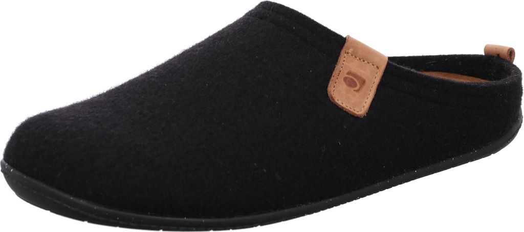 Rohde Herren Hausschuh Pantoffel Softfilz 6920, Größe:42 EU, Farbe:Schwarz