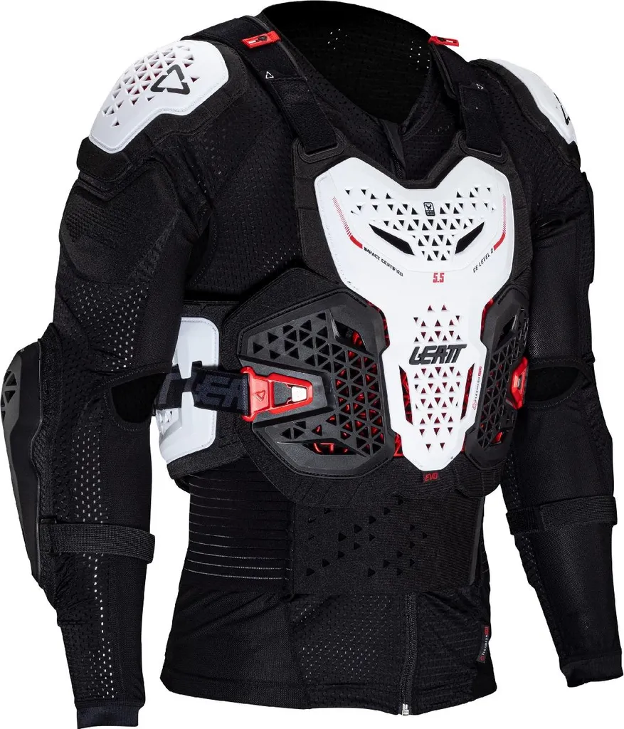 Gilet de protection Leatt Body 5.5 EVO blanc S pour moto cross
