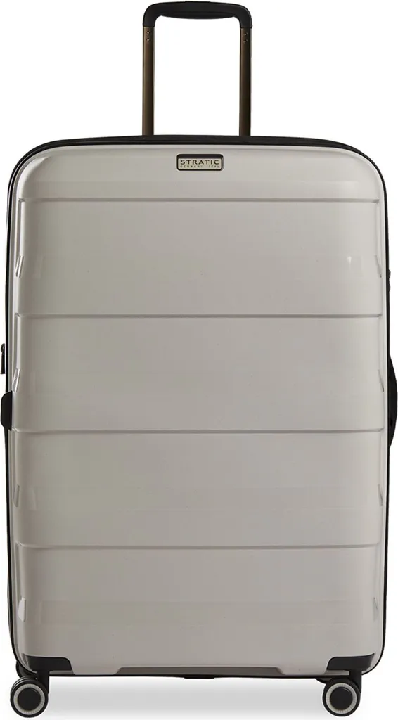 Grande Valise de Soute Stratic Straw Beige 76 cm à 4 Roues Doubles