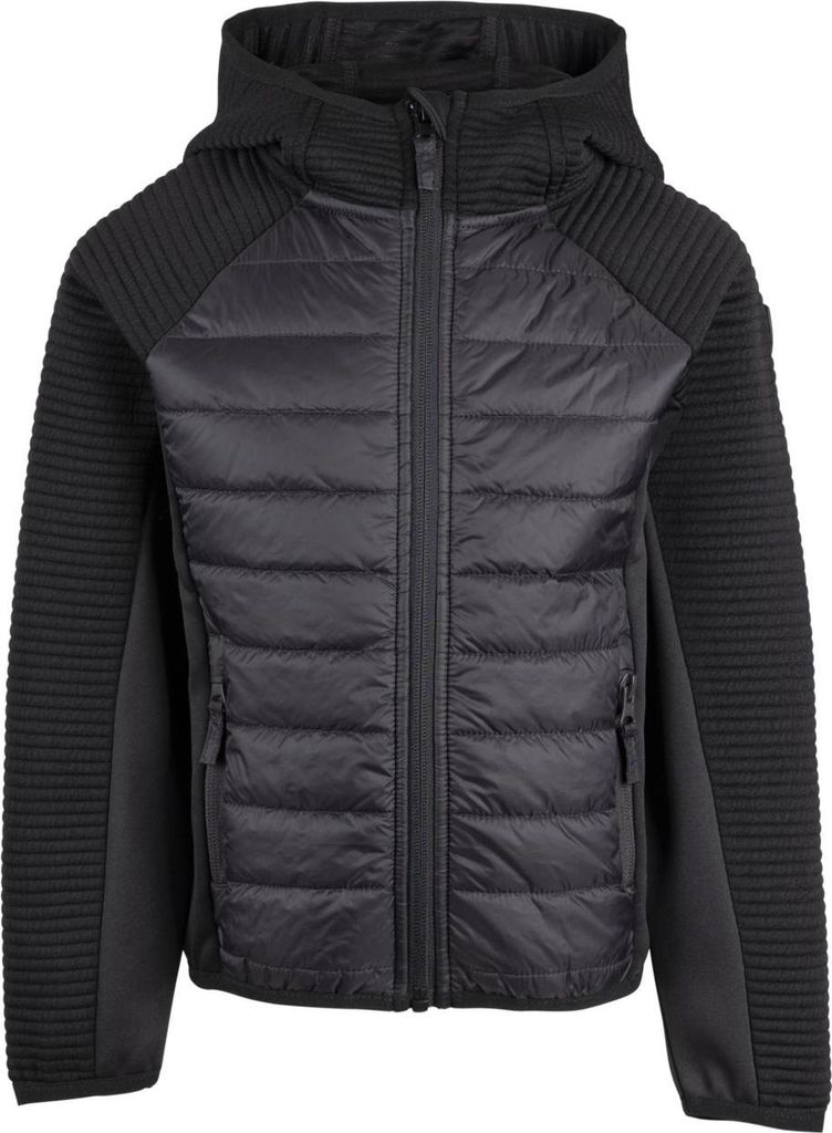Trespass Roadie – Unisex-Hybrid-Top für Kinder, Schwarz, 3/4