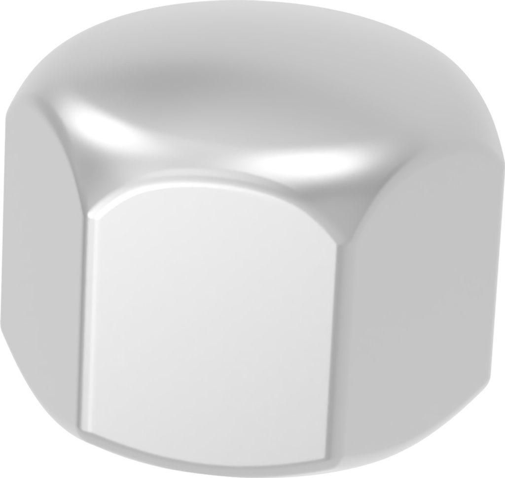 SECCARO Sechskant-Hutmutter M4, Edelstahl V2A VA A2, DIN 917, niedrige Form, 20 Stück