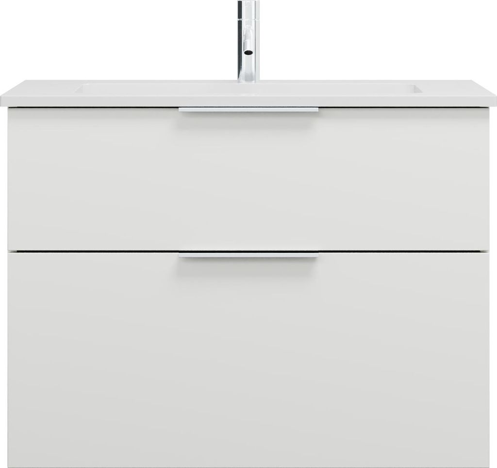 burgbad Eqio Mineralguss-Waschtisch inklusive Waschtischunterschrank, 820x490x618mm, SHCB082F6582C0001G0146