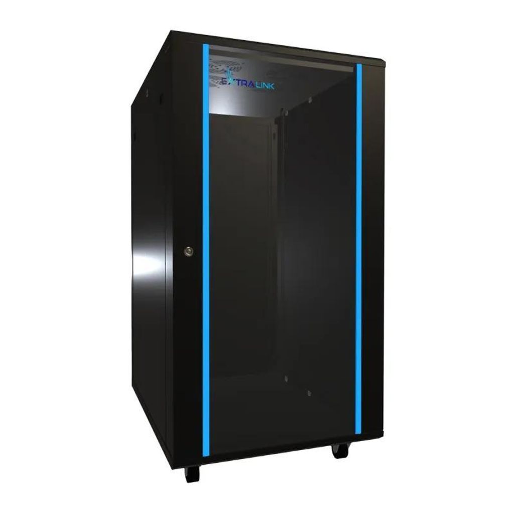 Extralink Armadio Rack 19" 22U 600x800 Nero da Pavimento Immagine del prodotto 