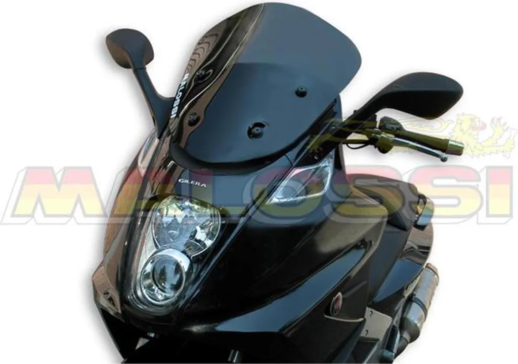 Pare-brise Malossi Sport Screen fumé foncé 395x420x3mm pour Gilera GP800