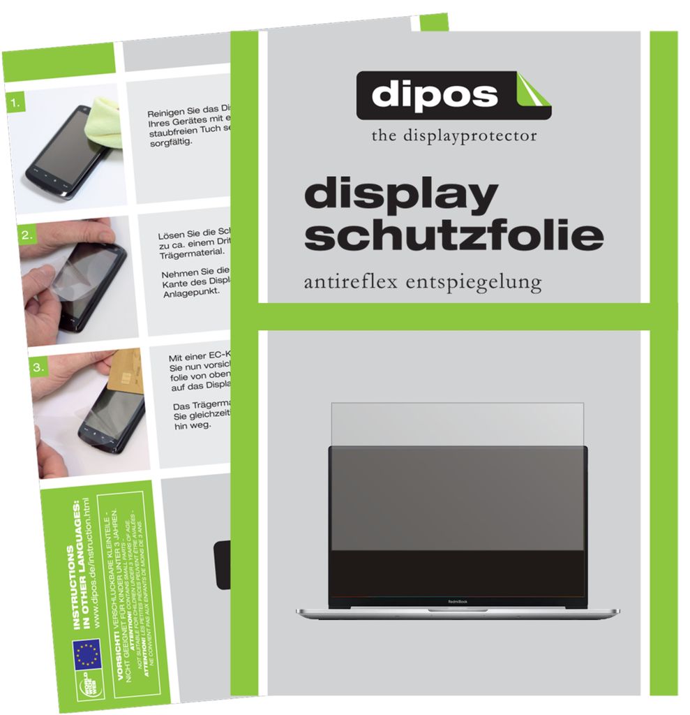 1x Schutzfolie für Xiaomi RedmiBook 14 II matt Displayschutzfolie Folie Display Schutz dipos