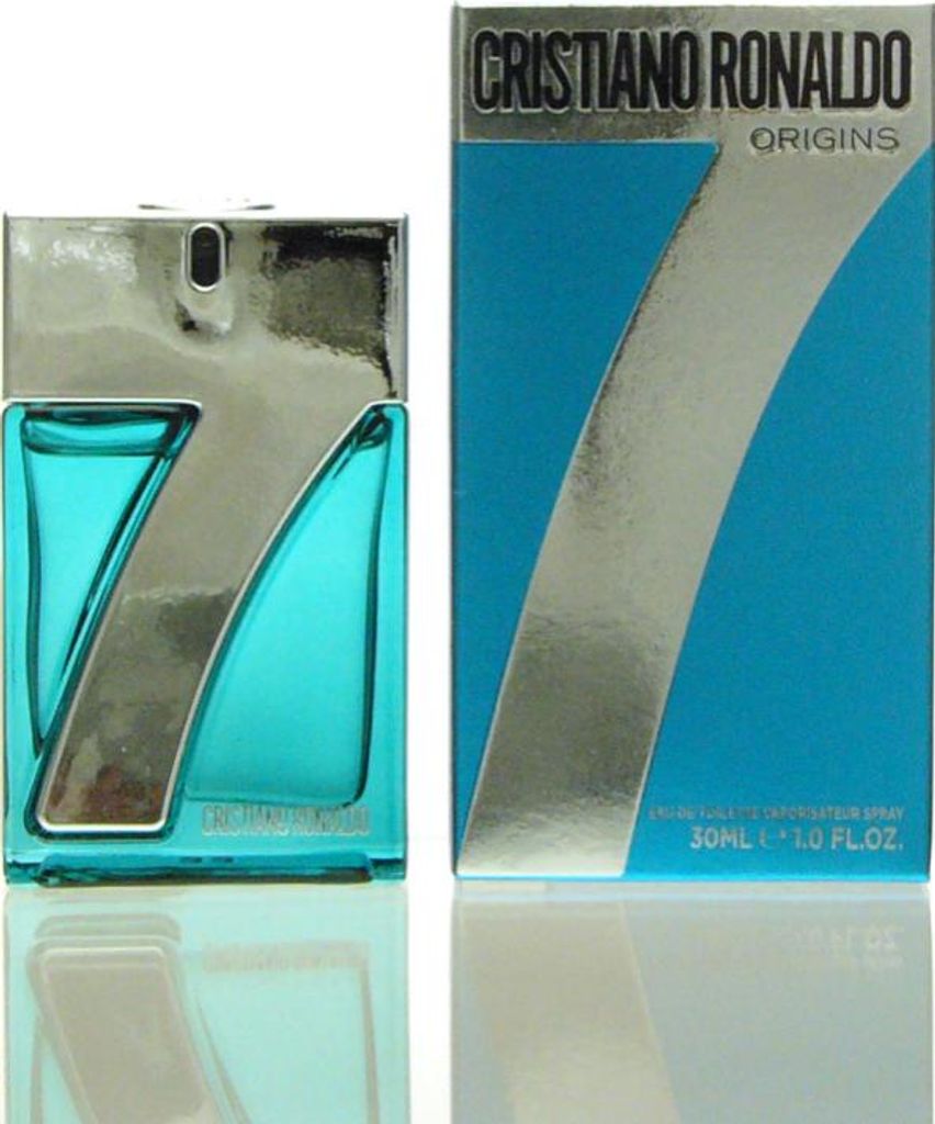 A product shot of a perfume bottle and its box.