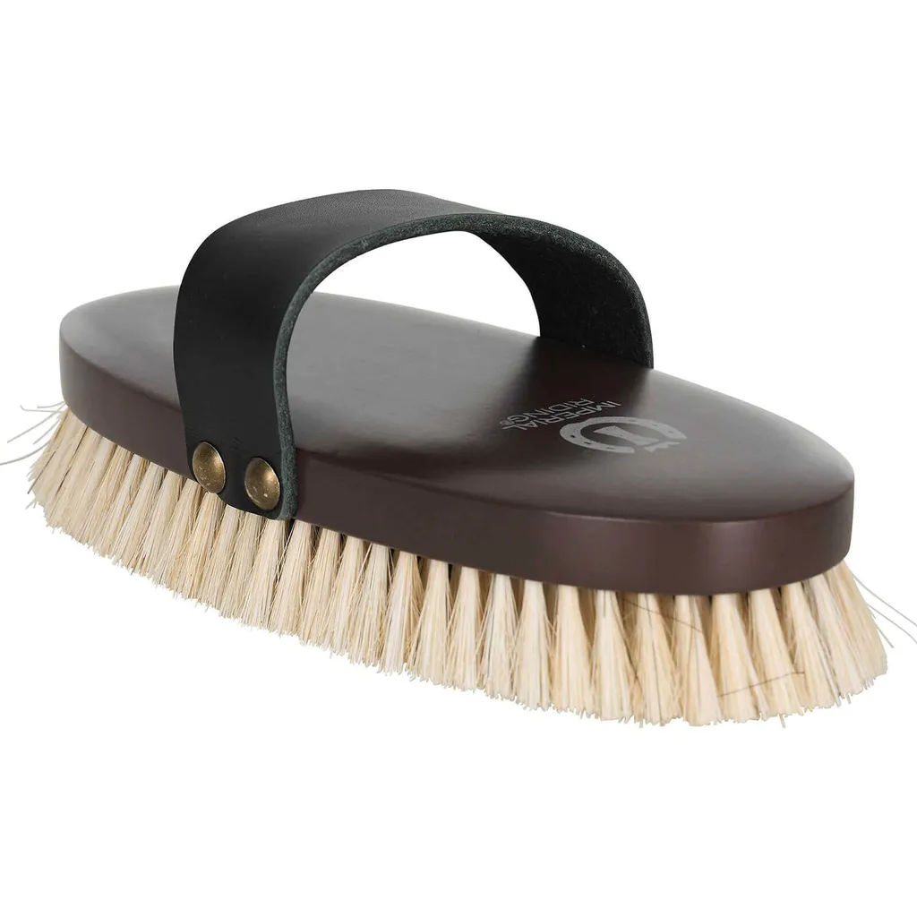 Imperial Riding Brosse souple IRH Walnut - Brosse à panser cheval douce