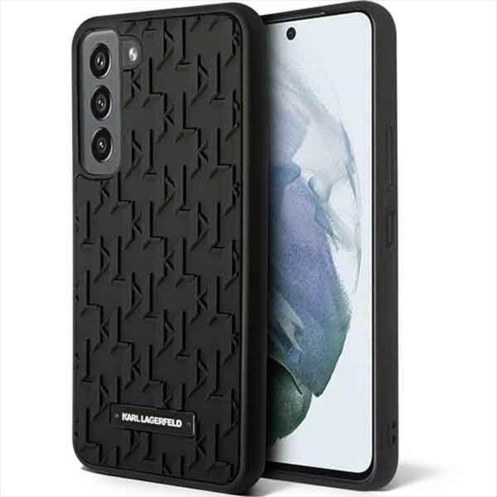 Karl Lagerfeld Monogram 3D Pattern - Samsung Galaxy S23+ Case (black)