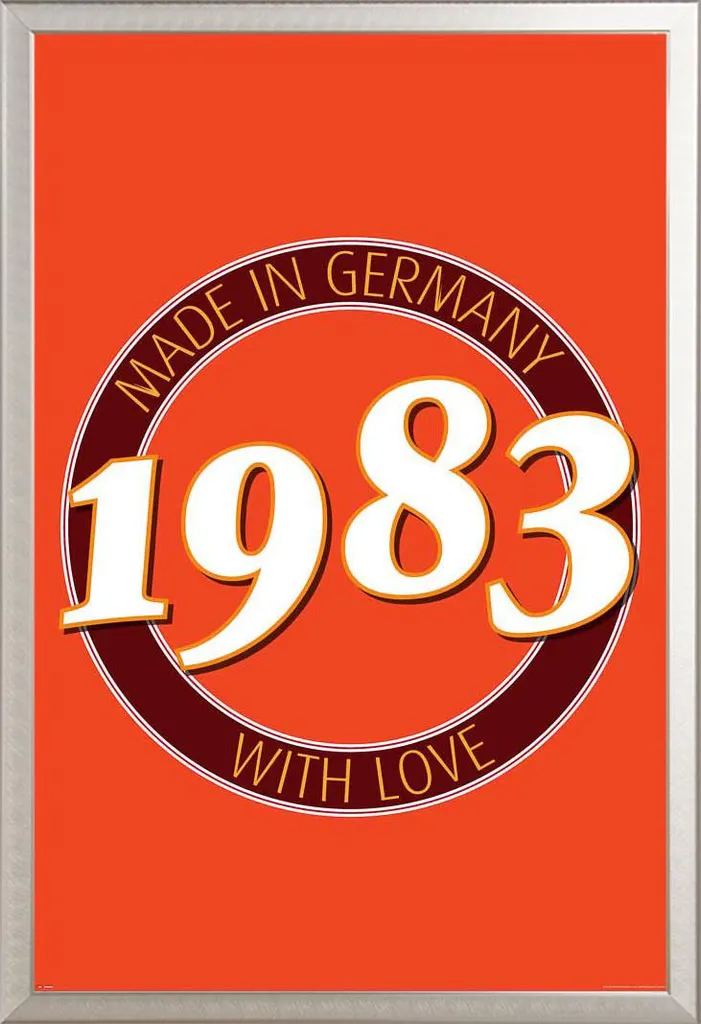Poster 1983 Germany Cornice Argento Shinsuke - Un Regalo di Cuore