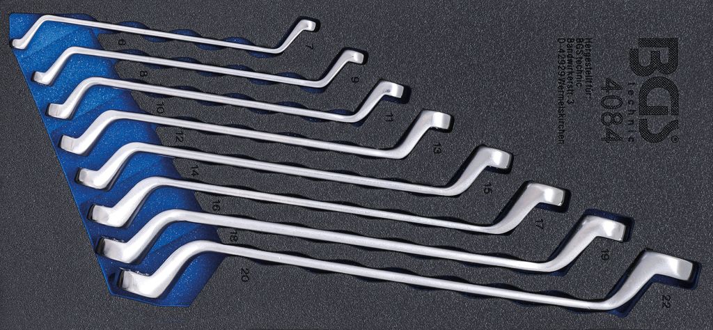 BGS technic Tool Tray 1/3: Double Ring Spanner Set, 1640 Obrázek produktu 