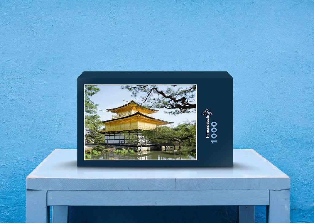 hansepuzzle 25110 - Goldener Pavillon Puzzle, 1000 Teile, Orte, 60,0 x 46,0cm mit hochwertiger Aufbewahrung, Kartonbox & Beutel