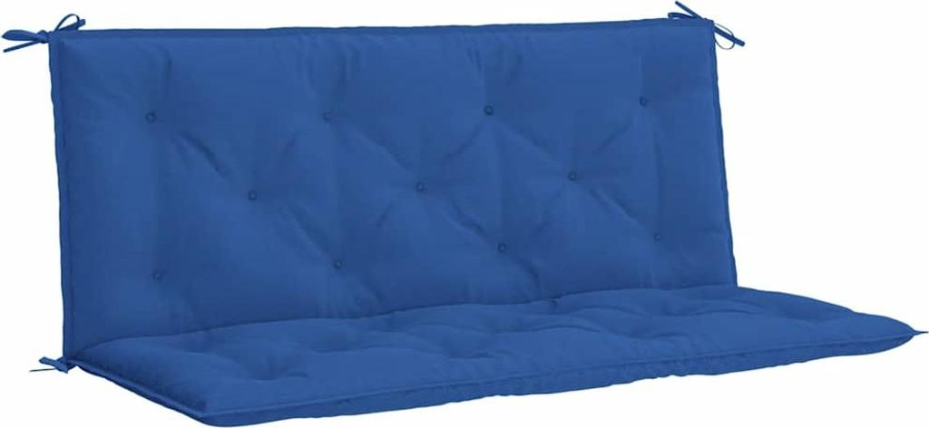 vidaXL Gartenbank-Auflage Blau 120x(50+50)x7 cm Oxford-Gewebe