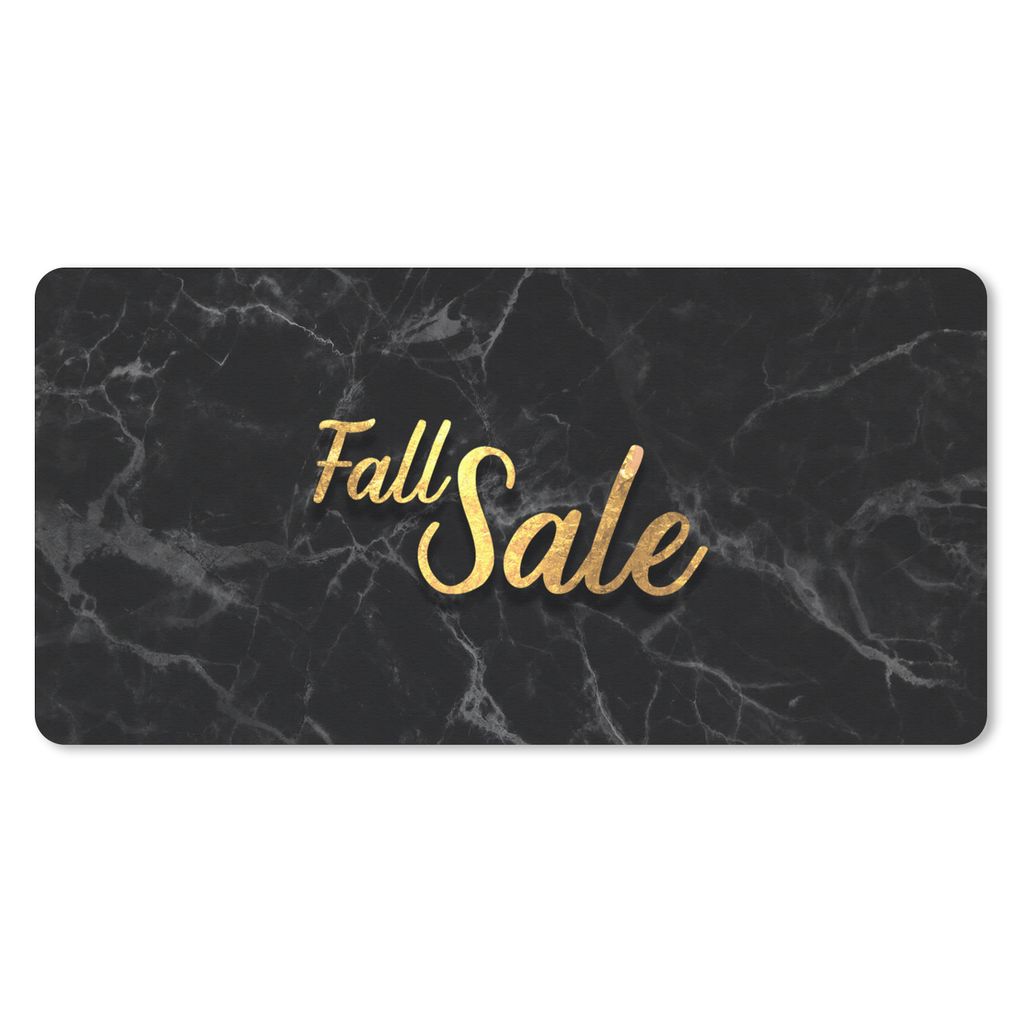MuchoWow Mauspad Mousepad Verkauf - Herbst - Gold - Marmor 60x30 cm - Mousepads - Maus Mat - Pad - Mausunterlage - Nachhaltig