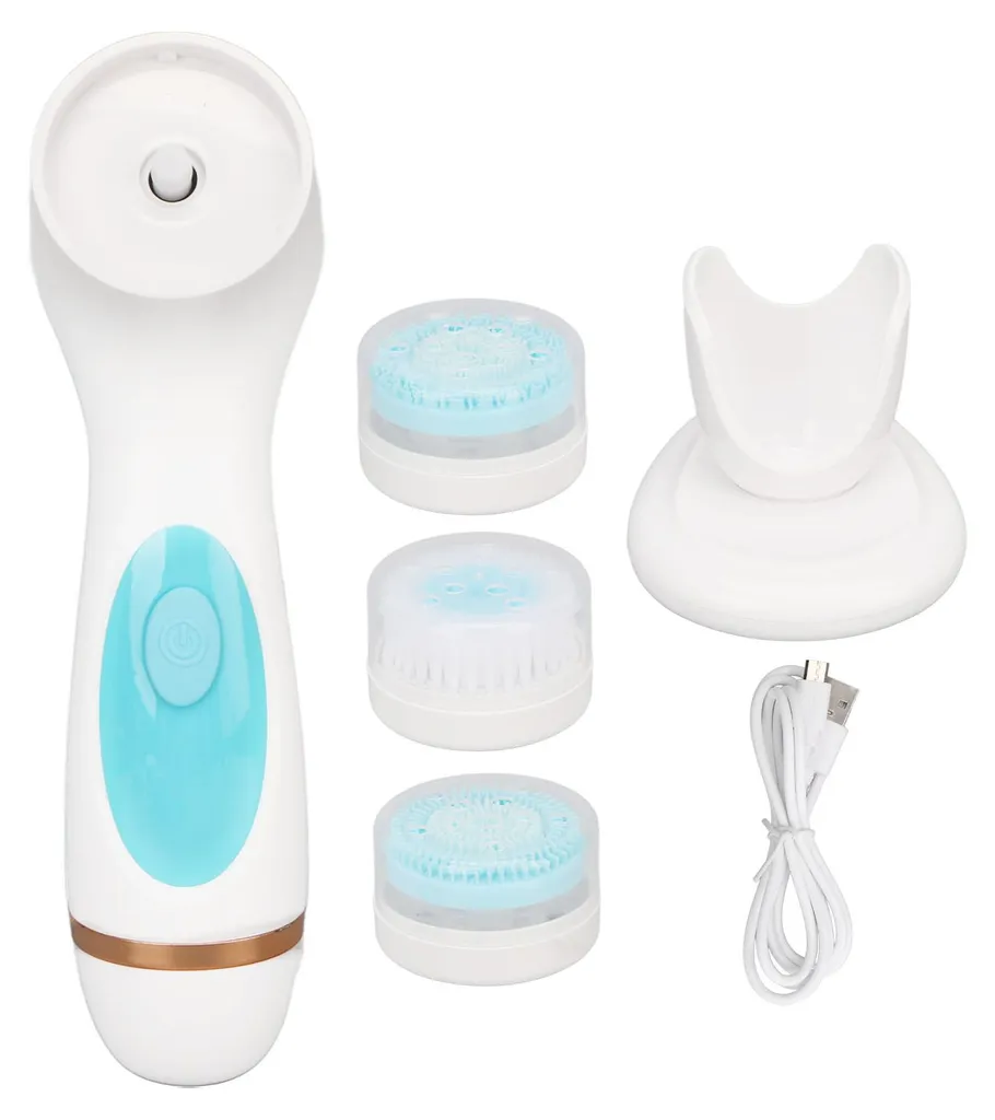 Appareil Nettoyage Visage Silicone Rechargeable Brosse Massage Douche
