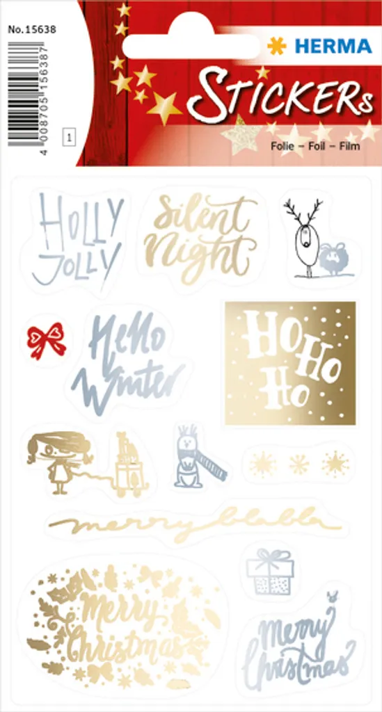 Herma Sticker CREATIVE Noël Lovely Xmas film 1 feuille 15545 décoratif