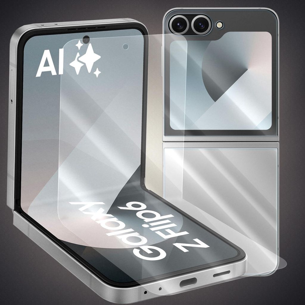 Panzer Schutzfolie für Samsung Galaxy Z Flip 6 PET Schutz Folie Displayschutzfolie Panzerfolie