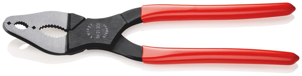 Fahrzeugkonuszange DIN ISO5743 L200mm 20°gewinkelt schw.atram. kunstst.ü. Knipex