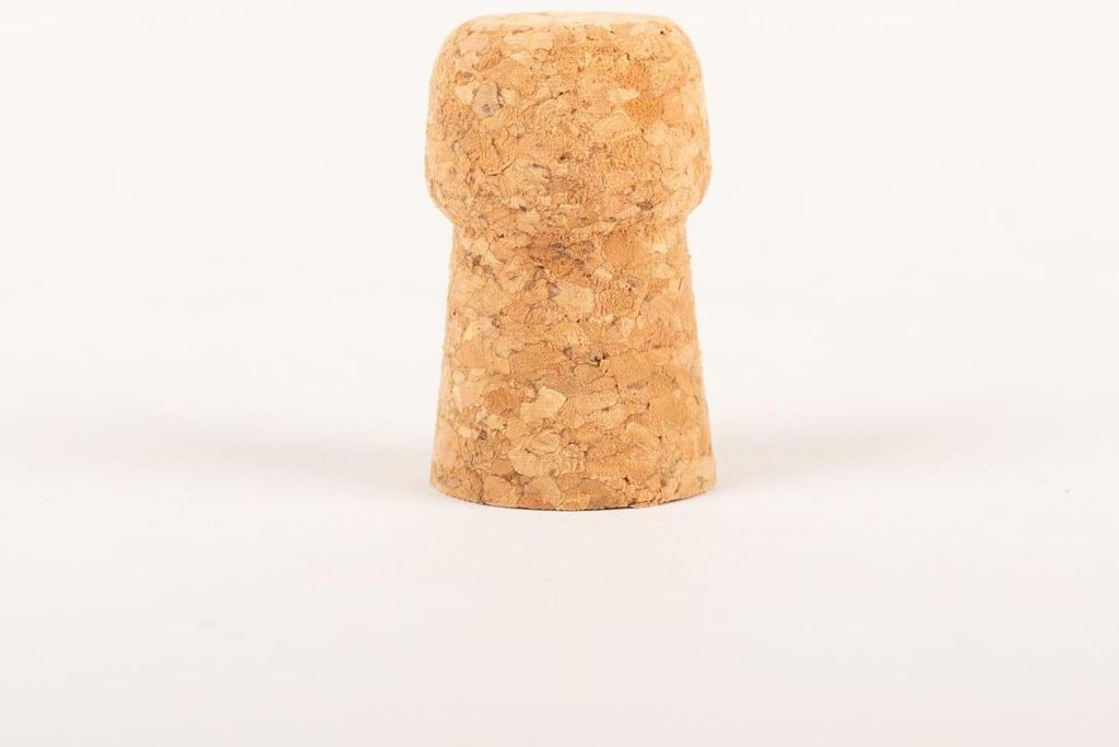 INNA-Glas Korken AURELA für Dekozwecke, Pilzkopf, Presskork, Natur, 4,7cm, Ø2,8cm - Sektkorken