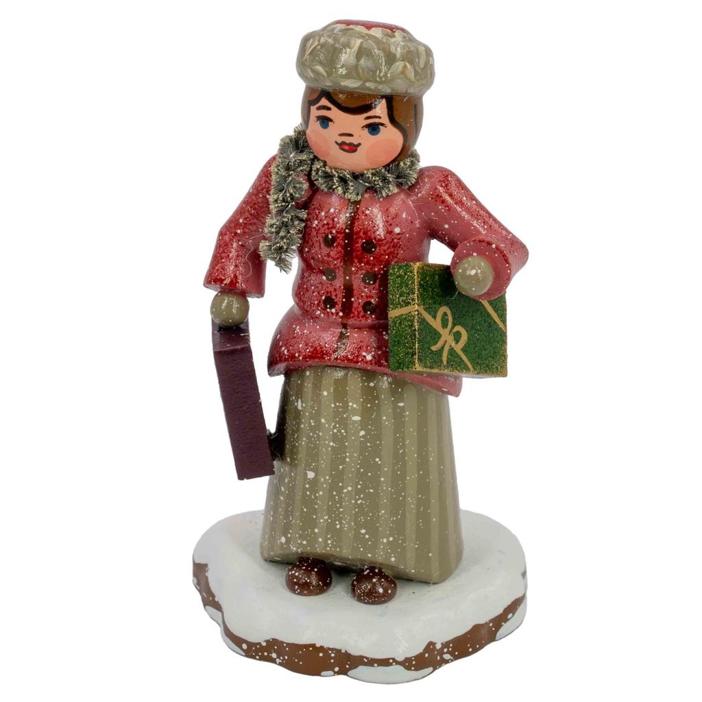 Winterkinder Weihnachtseinkäufe (7,5cm) von Hubrig Volkskunst