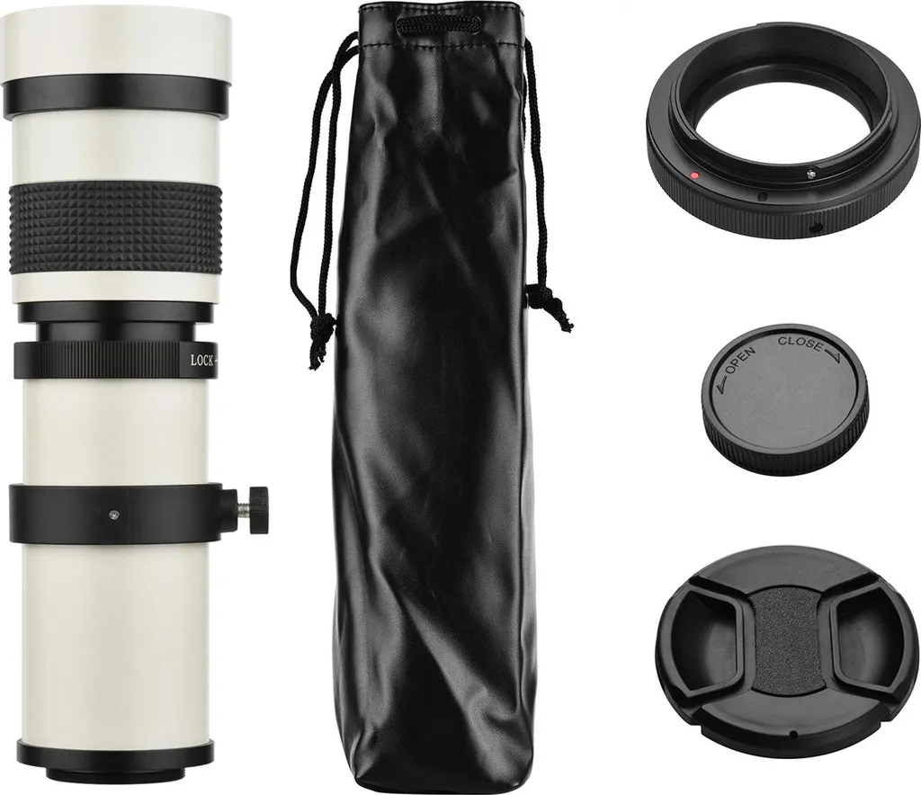 Offerta Kit Teleobiettivo 420-800mm per Canon 80d 70d 77d - Super Zoom HD