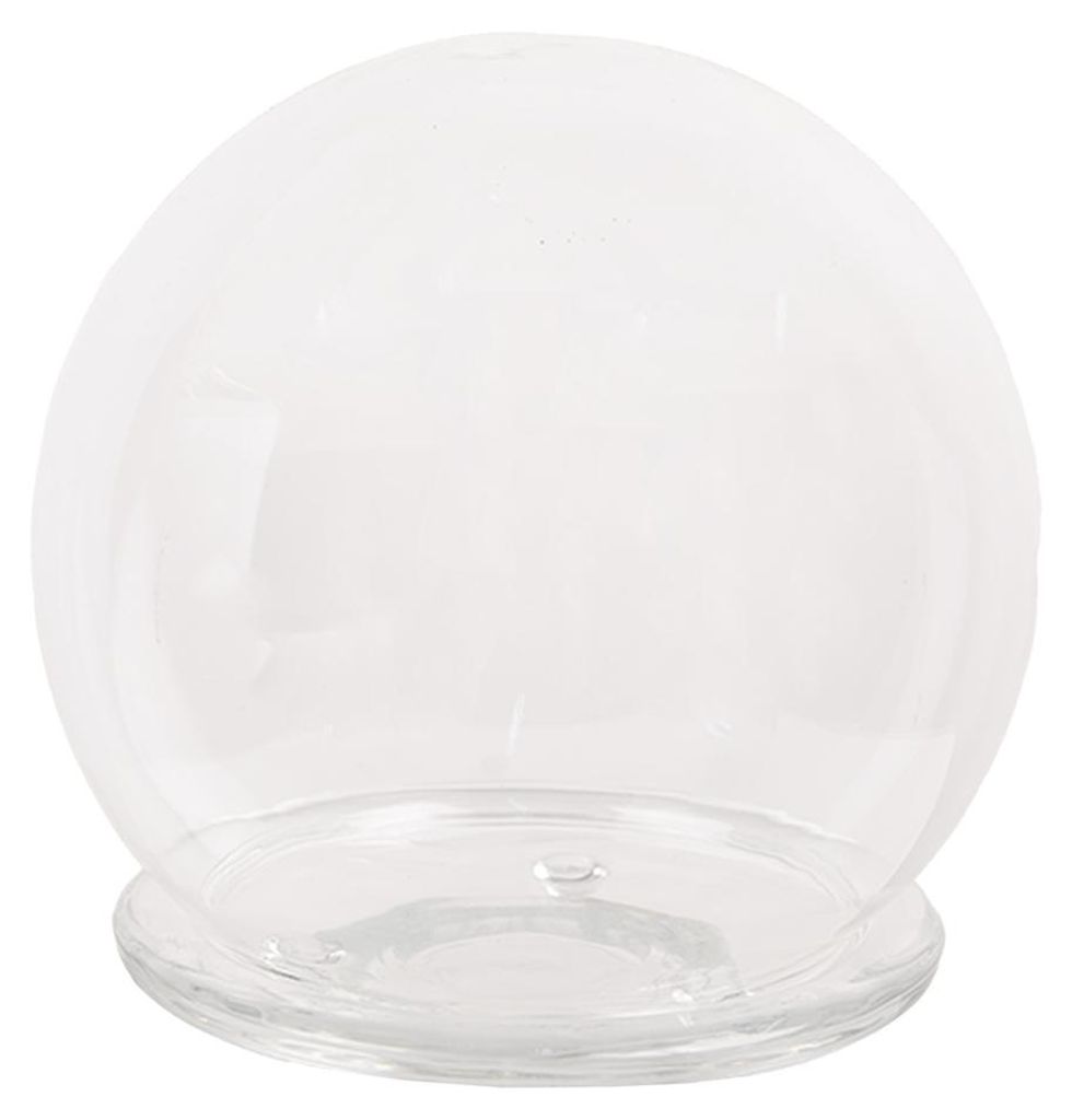 Clayre & Eef Glocke Ø 15x16 cm Transparant Glas Produktbild 