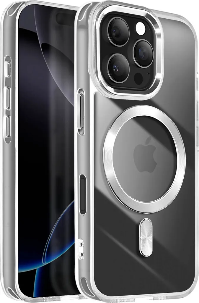Custodia MagSafe iPhone 16 Pro Avizar Cristal Colour Argento - Shop Online