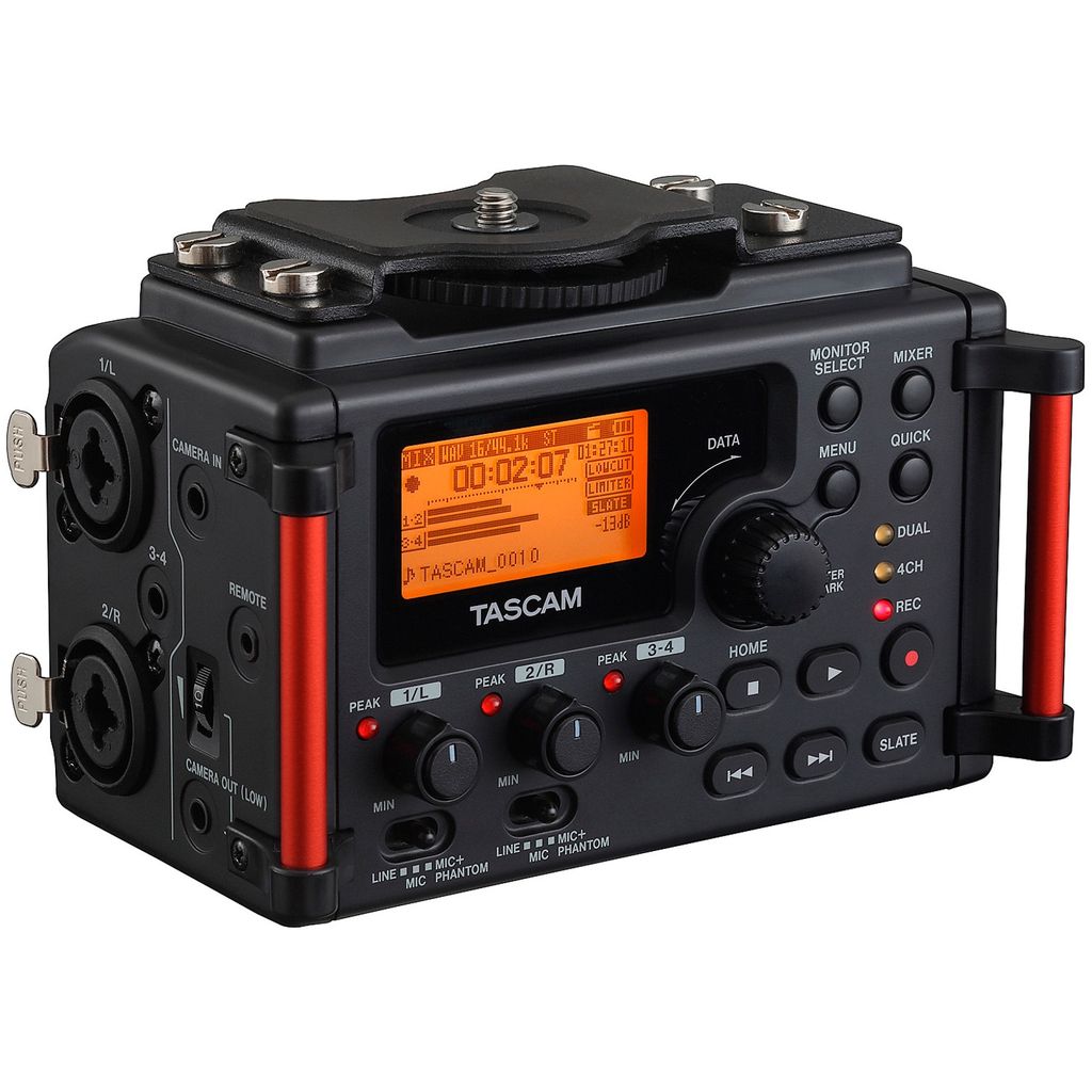 Tascam DR-60DMKII digital audio recorder Black, Red