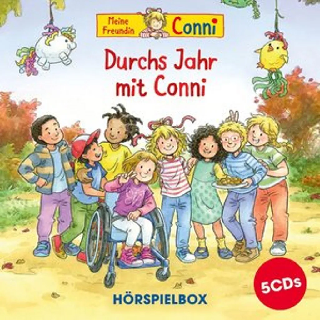Coffret Conni 5 CD audio : Toute l'année avec Conni pour enfants